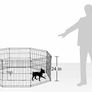 61cm 8 Panel Playpen Suitable for Dogs/Puppies/Cats & Rabbits foldable ideal for Indoor/Outdoor use puppy play pen (MULTIPLE COLOURS) Image 4