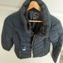 ladies navy quilted jacket Image 4