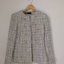 Zara Tweed Jacket with Gold Buttons, Size XS Image 2