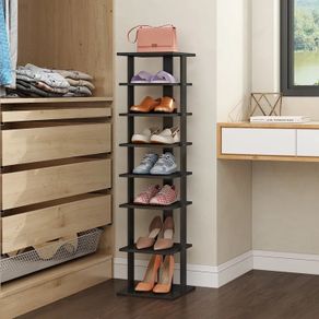 Wooden 7 Pair Shoe Rack Free Postage (multiple Colours)