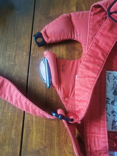 Red Baby Bjorn carrier