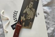 Kitchen Cleaver Knife Johnny Cash Engraved By Di'Casteel