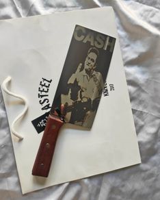 Kitchen Cleaver Knife Johnny Cash Engraved By Di'Casteel