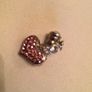 Brand new pink diamond heart phone charm Image 7