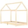 Kids Bed Frame Solid Pine Wood 90x200 cm Image 3