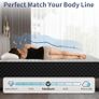 Single Mattress, 10 Inch Thick Hybrid Mattress with Memory Foam and Individual Pocket Springs, Features Motion Isolation & 7-Zone Support, Medium Firm Mattresses in a Box, 90x190x25cm Image 2