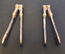A Pair of Victorian Brass Plated Nutcracker / Lobster Cracker Vintage Metal