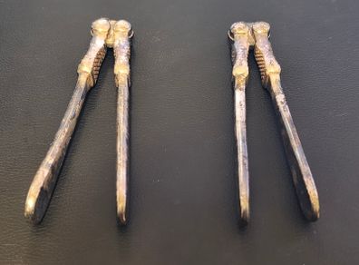 A Pair of Victorian Brass Plated Nutcracker / Lobster Cracker Vintage Metal