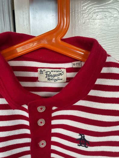 Like New Penguin Polo Top (Age 6-7)