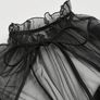 Mesh Puff Sleeve Short miniblack Dress M (S) NEW Image 2