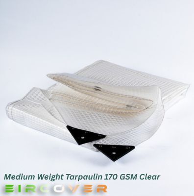 Glass Clear Tarpaulin 2m x 2.4m (7' - 8') 310 gsm