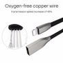 Black 1m Zinc Alloy Data Sync / Lightning USB Cable for iPhone 7 6 6s Plus 5 Image 5