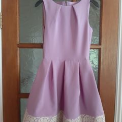 Brand New Dress with lace details and pockets, Size 8