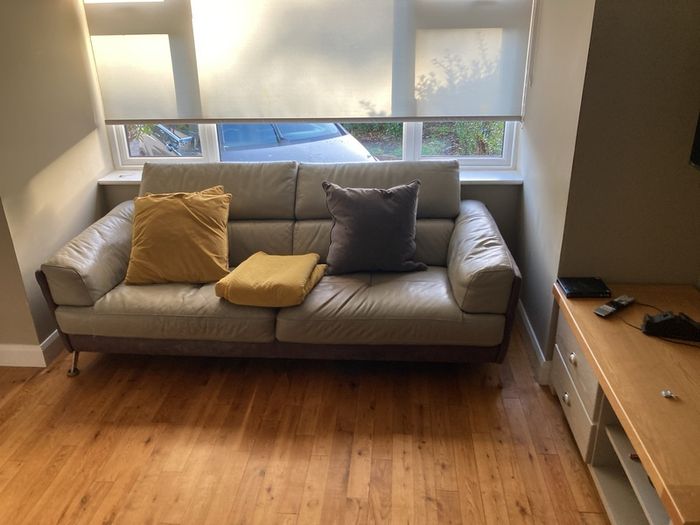 free 3 seater leather sofa