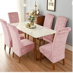 crushed velvet chair covers 10 euro each or 6 for 50 euro