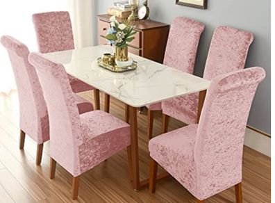 crushed velvet chair covers 10 euro each or 6 for 50 euro