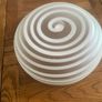 vintage mid century Leonardo Germany "Twist " Glass Bowl Image 10