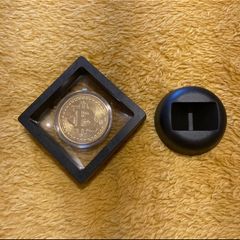Bitcoin Collectible Coin with Display Stand