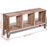 TV Cabinet with 3 Shelves Stackable Reclaimed Teak Image 8