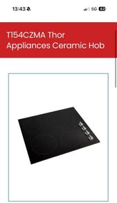 Thor Ceramic 4 ring Hob