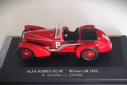 Diecast Model Le Mans Winning Alfa Romeo 8C 2300 Le Mans 1932 1st - IXO 1:43