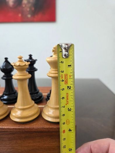 Ebony chess pieces