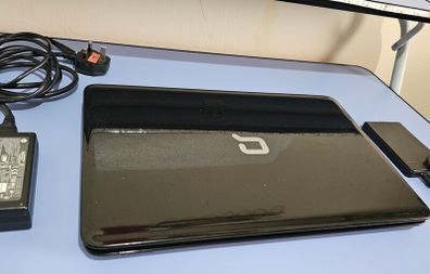 HP Compaq CQ58 Laptop Intel Celeron, 8GB RAM, Samsung 128GB SSD + Extra Storage Toshiba 750GB External USB HDD.