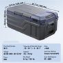 12 Volt Car Refrigerator Fridge, 15 L Single Zone Portable Freezer, Adjustable Range, 12/24V DC and 100-240V AC Compressor Cooler for Outdoor, Camping, RV Image 5