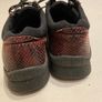Ecco Women leather shoes casual lace up wine snake skin effect size 39 Image 5