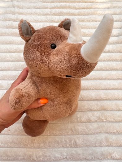 Lupilu Rhino Plush Rhinoceros approx. 25 cm. Used Please see photos
