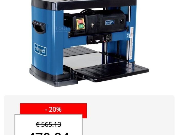 Bench planer