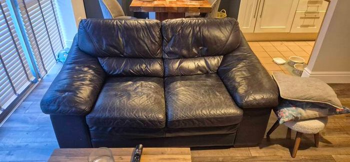 Black Leather Sofa