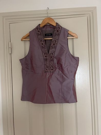 Pink 100% silk Top