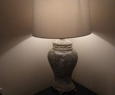 silver lamp