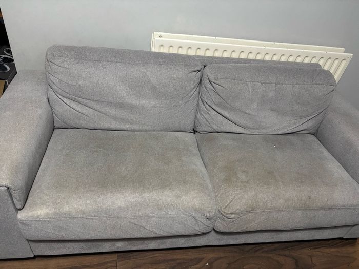 double sofa comes with free coffee table.