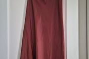 zara satin midi skirt