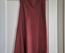 zara satin midi skirt