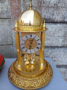 Vintage Brass Bandstand Clock