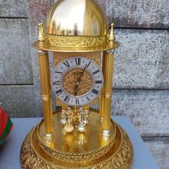 Vintage Brass Bandstand Clock