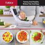 Vegetable Chopper Vegetable Cutter - Veggie Onion Salad Food Chopper Manual - Potato Chipper - Veg Chopper and Dicer - Kitchen Tools & Gadgets (4-in-1 White) Image 6