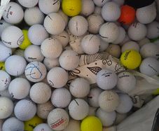 Mix golf balls excluding main brands