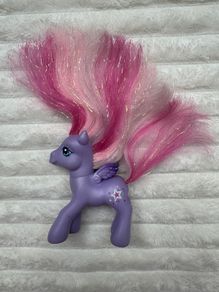 My Little Pony StarSong G3 Tinsel Hair Glitter Wings Brushable With Comb 2007 Used PLease see pictures
