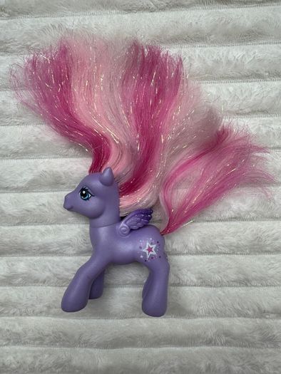 My Little Pony StarSong G3 Tinsel Hair Glitter Wings Brushable With Comb 2007 Used PLease see pictures