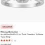9ct diamond ring size M Image 9