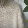 jumper long jumper freesize beige turtle neck curved front Image 5