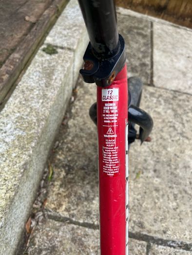 12" Strider Balance Bike Red