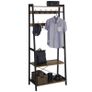 New Vintage Hall Tree Coat Rack Clothing Stand with Shoe Shelf- FREE P&P Image 3