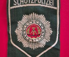 East German, schutzpolizei, uniformed police parch.