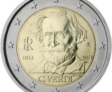 Italy 2 Euro Commemorative Coin 2013  - 200th Anniversary of the Birth of Giuseppe Verdi. Uncirculated.