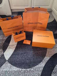 Louis Vuitton paper bags, box